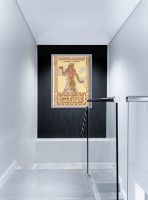 Plakat w stylu vintage Egipt Marsylia Alexandrie