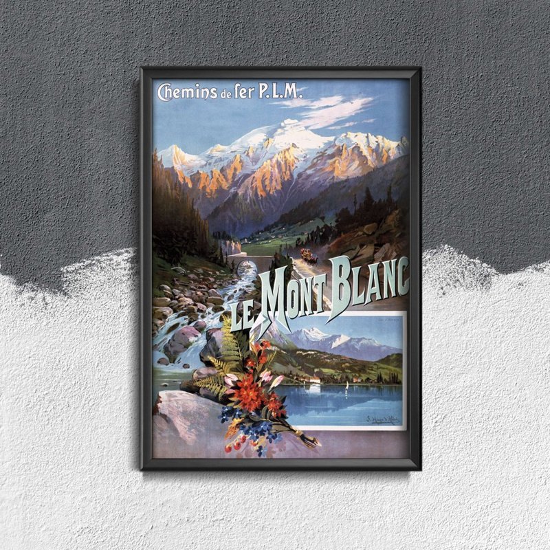 Plakat na ścianę Mont Blanc French