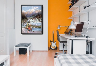 Plakat na ścianę Mont Blanc French