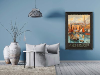 Plakat do pokoju Saint Malo French