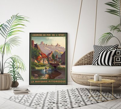 Plakat retro Bretania Francja