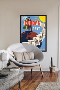 Plakat vintage Europa