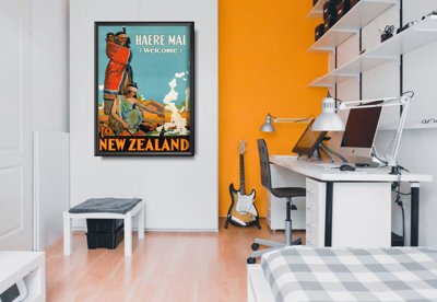 Plakat vintage Nowa Zelandia