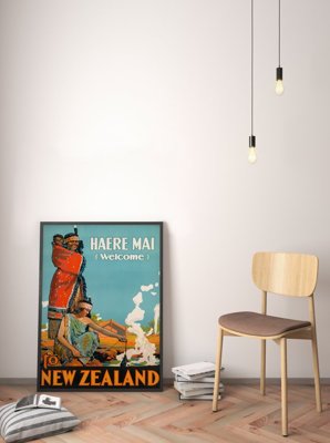 Plakat vintage Nowa Zelandia
