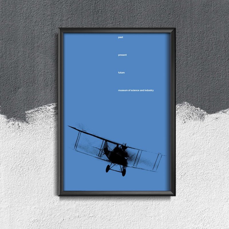 Plakat w stylu retro Francuskie Muzeum Lotnicze Air Show