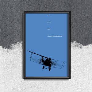 Plakat w stylu retro Francuskie Muzeum Lotnicze Air Show