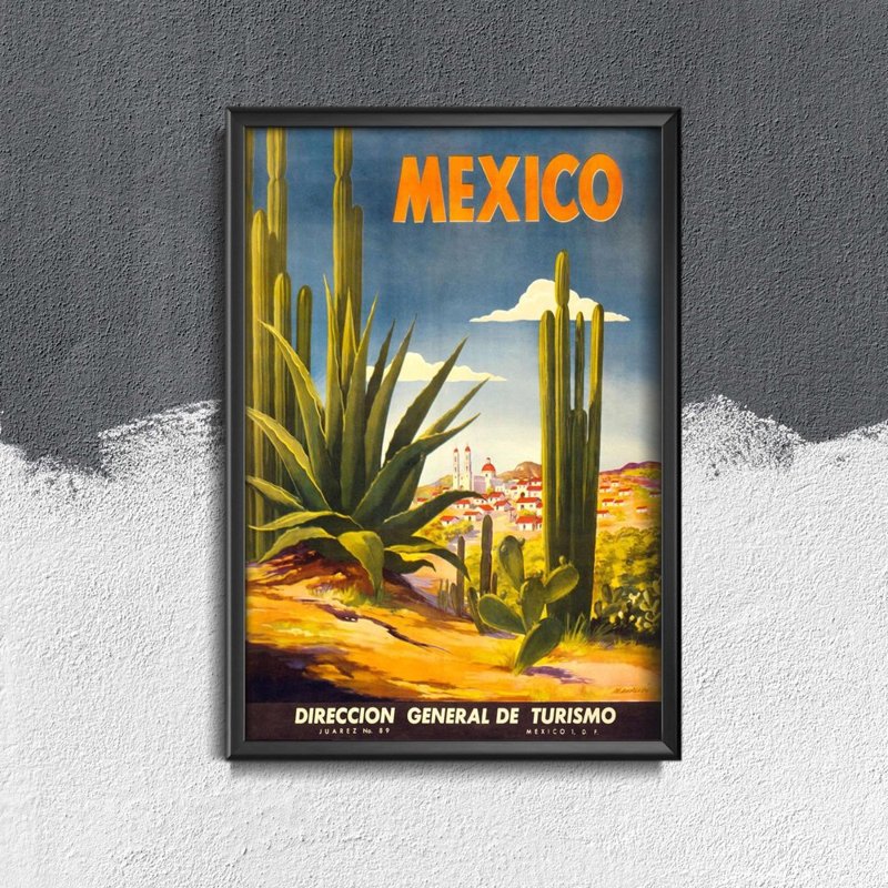Plakat vintage do salonu Meksyk
