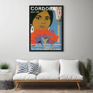 Plakat w stylu retro Cordoba