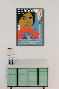 Plakat w stylu retro Cordoba