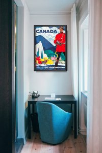 Plakat vintage Canada Go Greyhound