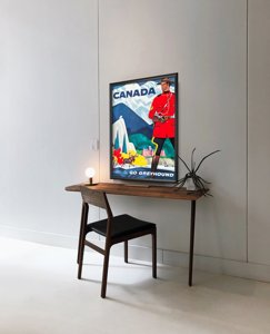 Plakat vintage Canada Go Greyhound