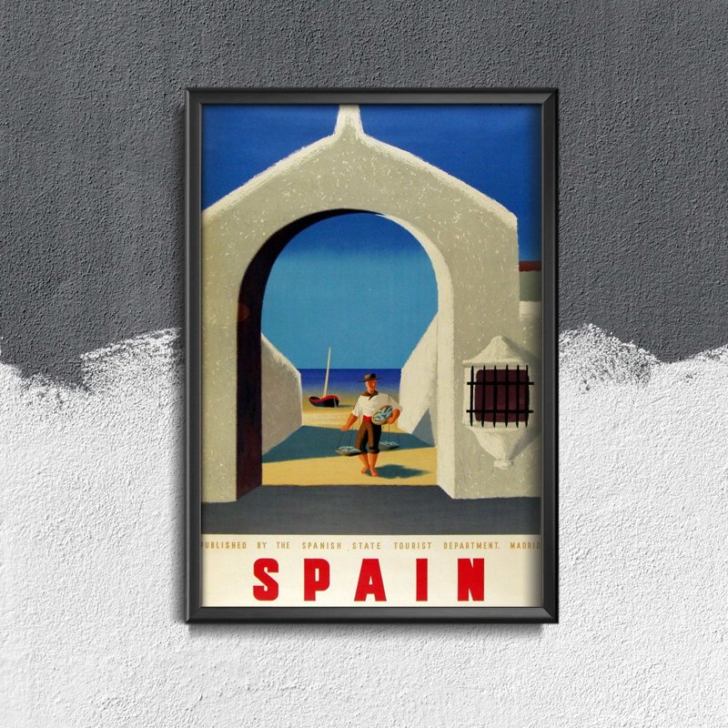 Retro plakat Hiszpania