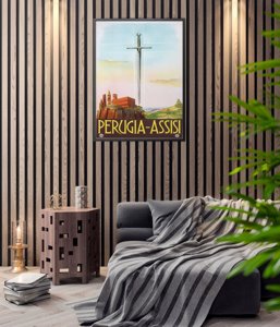 Plakat do pokoju Perugia Assisi Włochy