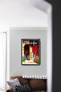 Retro plakat Nowy Orlean