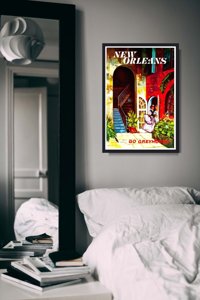 Retro plakat Nowy Orlean