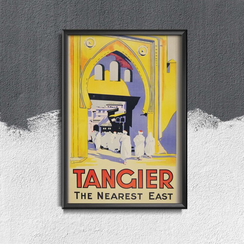 Plakat w stylu vintage Morocoo Tanger