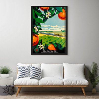 Plakat w stylu retro Trasa Srebrnej Floty