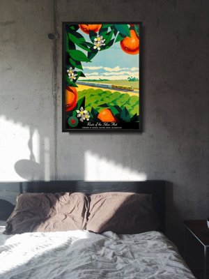 Plakat w stylu retro Trasa Srebrnej Floty