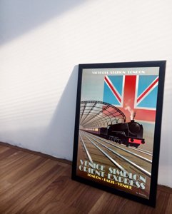 Plakat vintage do salonu Orient Express Travel