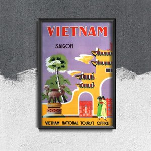 Plakat na ścianę Wietnam Saigon National turist