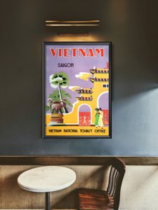 Plakat na ścianę Wietnam Saigon National turist