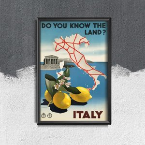 Plakat do pokoju Czy znasz ziemię Włoch?