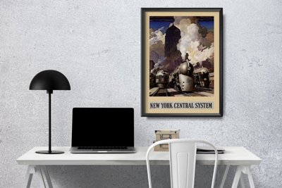 Plakat vintage System centralny w Nowym Jorku