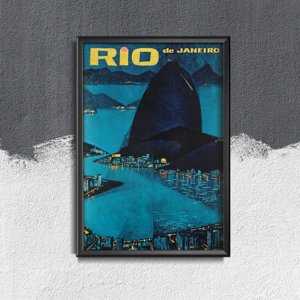 Plakat retro do salonu Rio de Janerio Brazylia