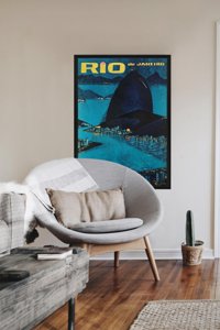 Plakat retro do salonu Rio de Janerio Brazylia