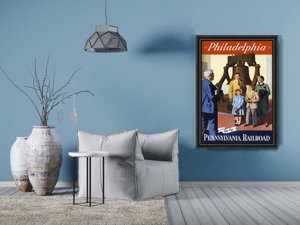 Plakatyw stylu retro Philadelphia Pennsylvania Railroad