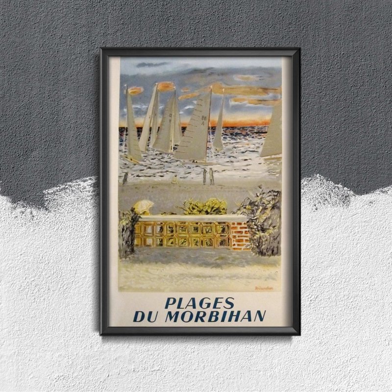 Plakat na ścianę Plaże Morbihan we Francji