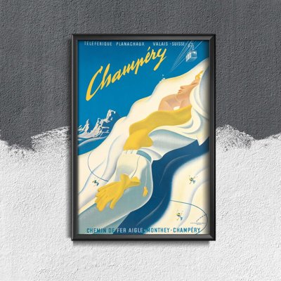 Plakat do pokoju Szwajcaria Champery