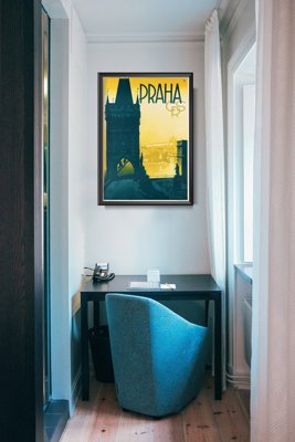 Retro plakat Praga czeski