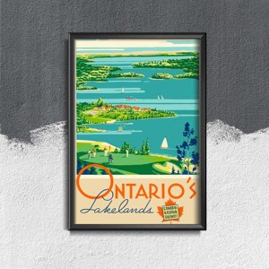 Plakat na ścianę Ontario Kanada Lakelands