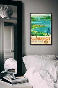 Plakat na ścianę Ontario Kanada Lakelands