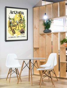 Plakat w stylu retro Linie lotnicze Arizona Delta