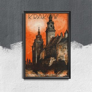 Plakat do pokoju Krakow Chemins de fer de l'etat Polonais