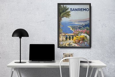 Retro plakat Sanremo Włochy