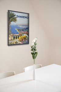 Retro plakat Sanremo Włochy