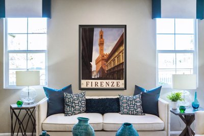 Plakat do pokoju Plakat retro Firenze Włochy