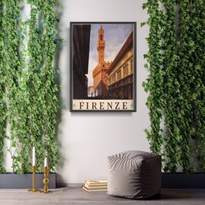 Plakat do pokoju Plakat retro Firenze Włochy