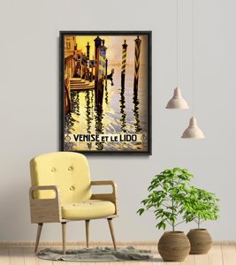 Plakat retro Wenecja, Włochy