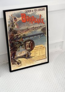 Retro plakat Bordeaux France