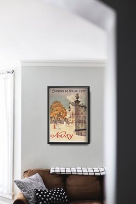 Plakat w stylu retro Nancy France