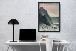 Plakat vintage Lac Blanc France