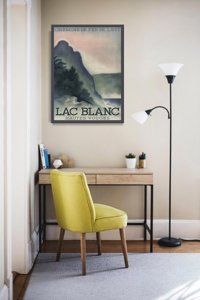 Plakat vintage Lac Blanc France