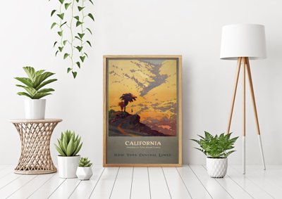 Plakat w stylu vintage Vintage plakat California