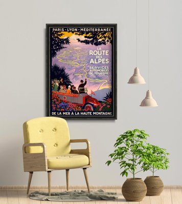 Plakat do pokoju La route des Alpes Lyon