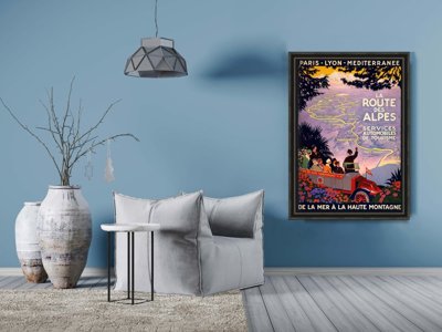 Plakat do pokoju La route des Alpes Lyon