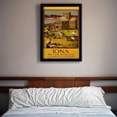 Plakat w stylu vintage Lona Zobacz tę Szkocję